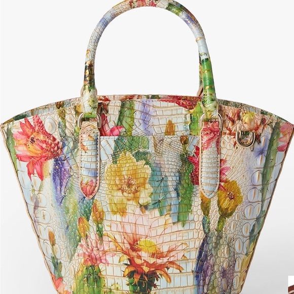 Brahmin Jenny Succulent Bloom Melbourne Tote/Crossbody - Picture 7 of 10